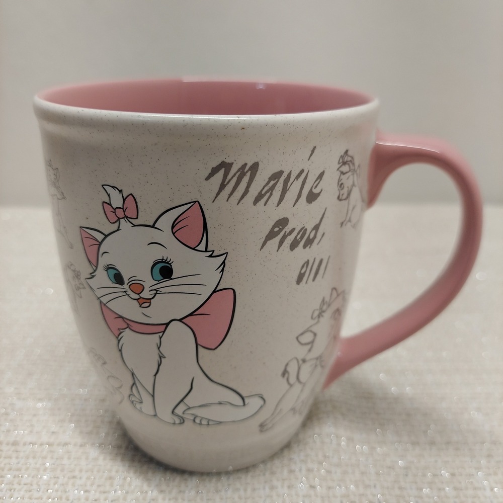 Disney Store Classic Sketch Coffee Cup Mug Marie Aristocats Animated Rare Cats